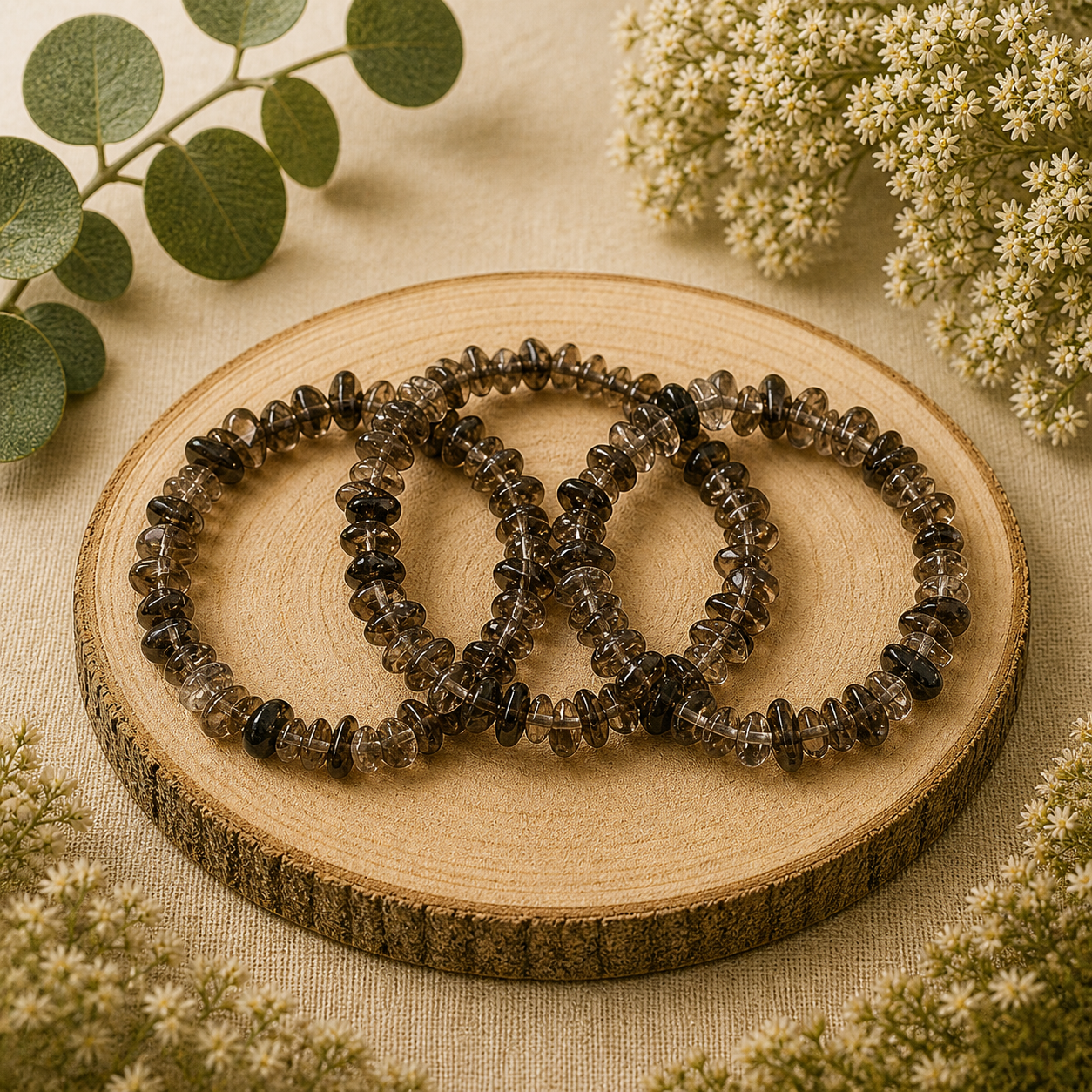 Rookkwarts split armband