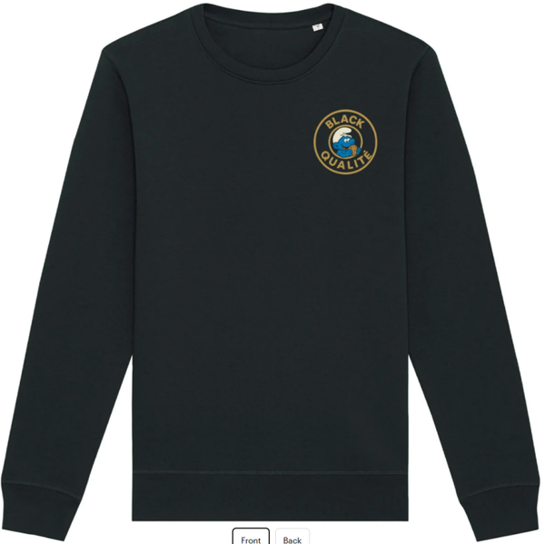 pull schtroumpf gourmand
