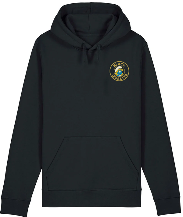 sweat a capuche black qualité Schtroumpfette