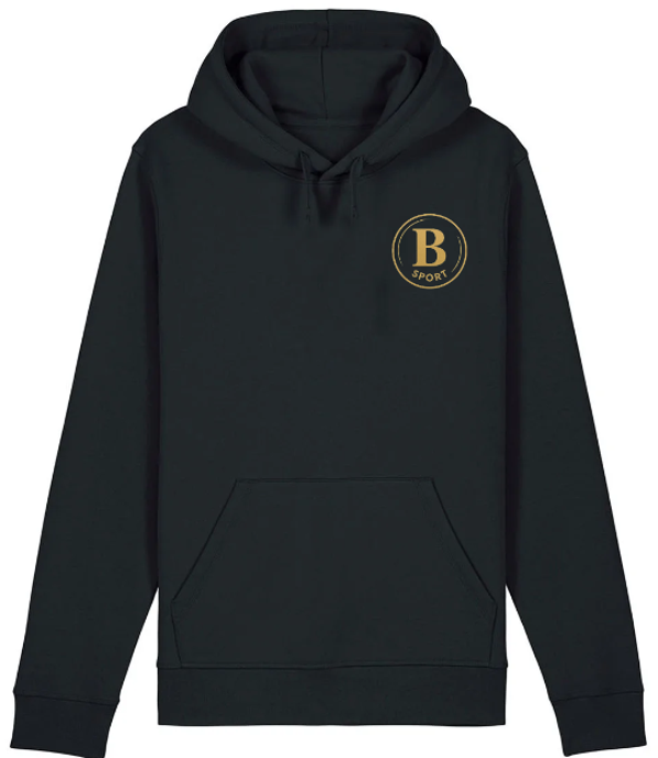 sweat a capuche black qualité sport