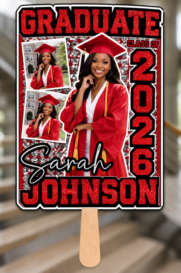 Custom Graduation Fans