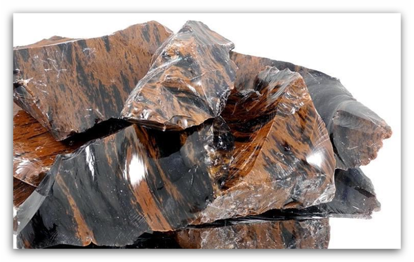 Mahonie obsidiaan ruw