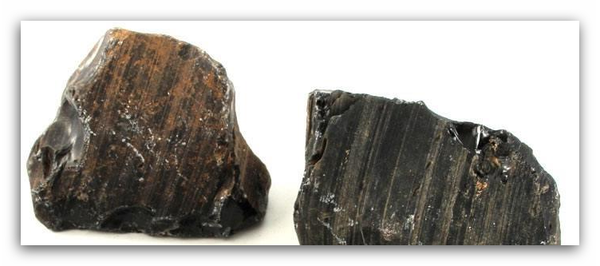 Regenboog obsidiaan ruw