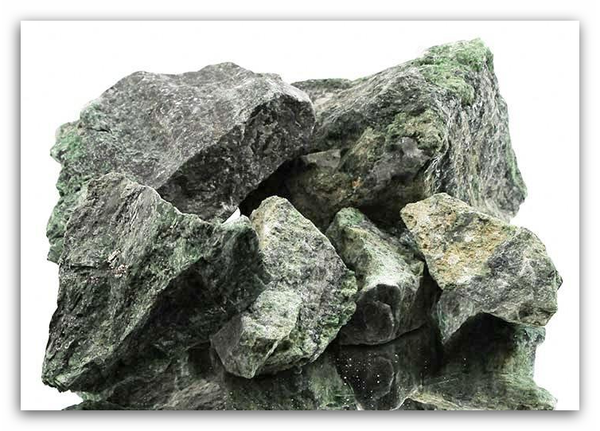 Diopsiet (Chroom diopsiet) ruw