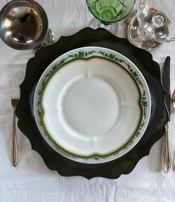 6 Antieke porseleinen borden Limoges France - 6 Antique Limoges France porcelain plates