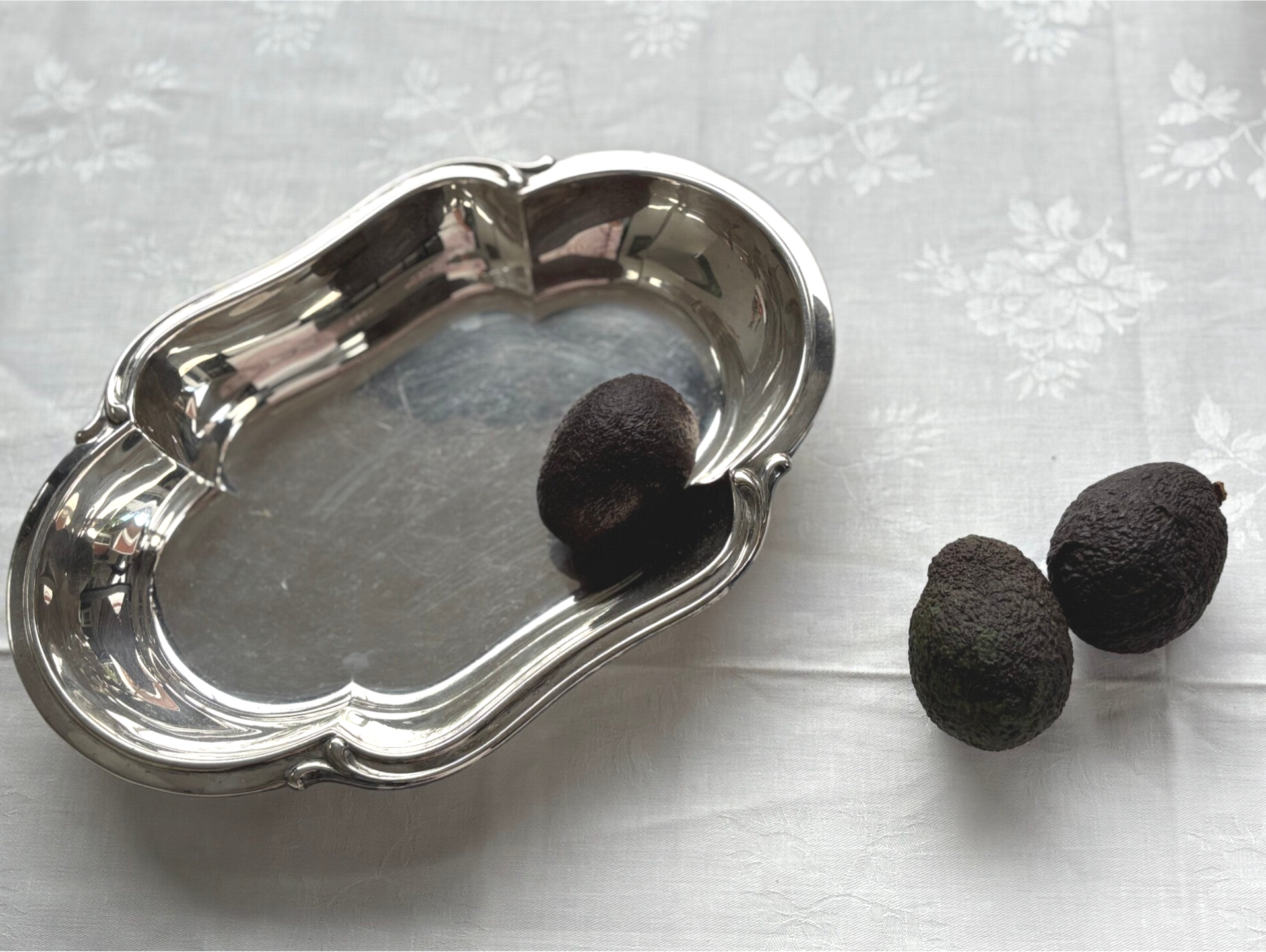 Verzilverde serveerschaal - Silver-plated serving tray