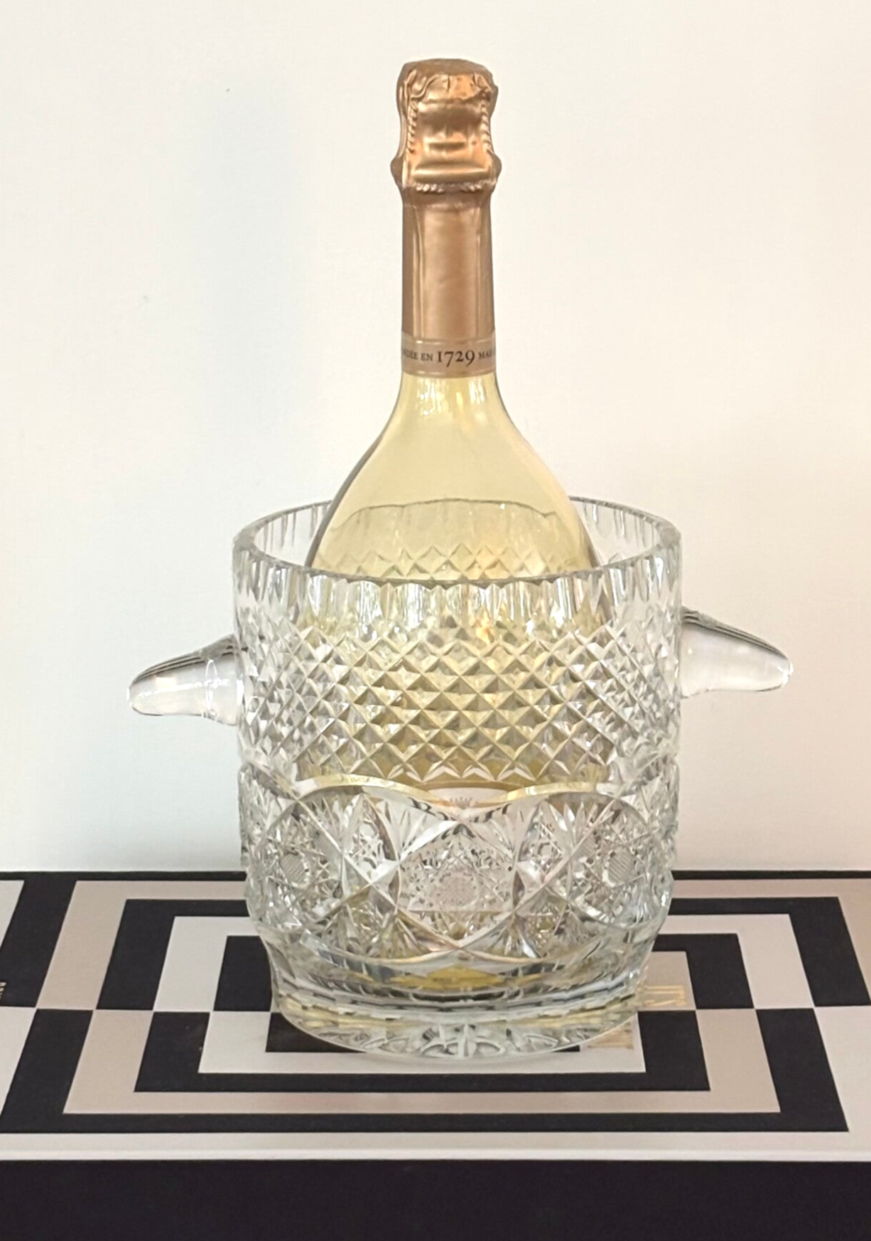 Kristallen champagnekoeler - Crystal champagne cooler