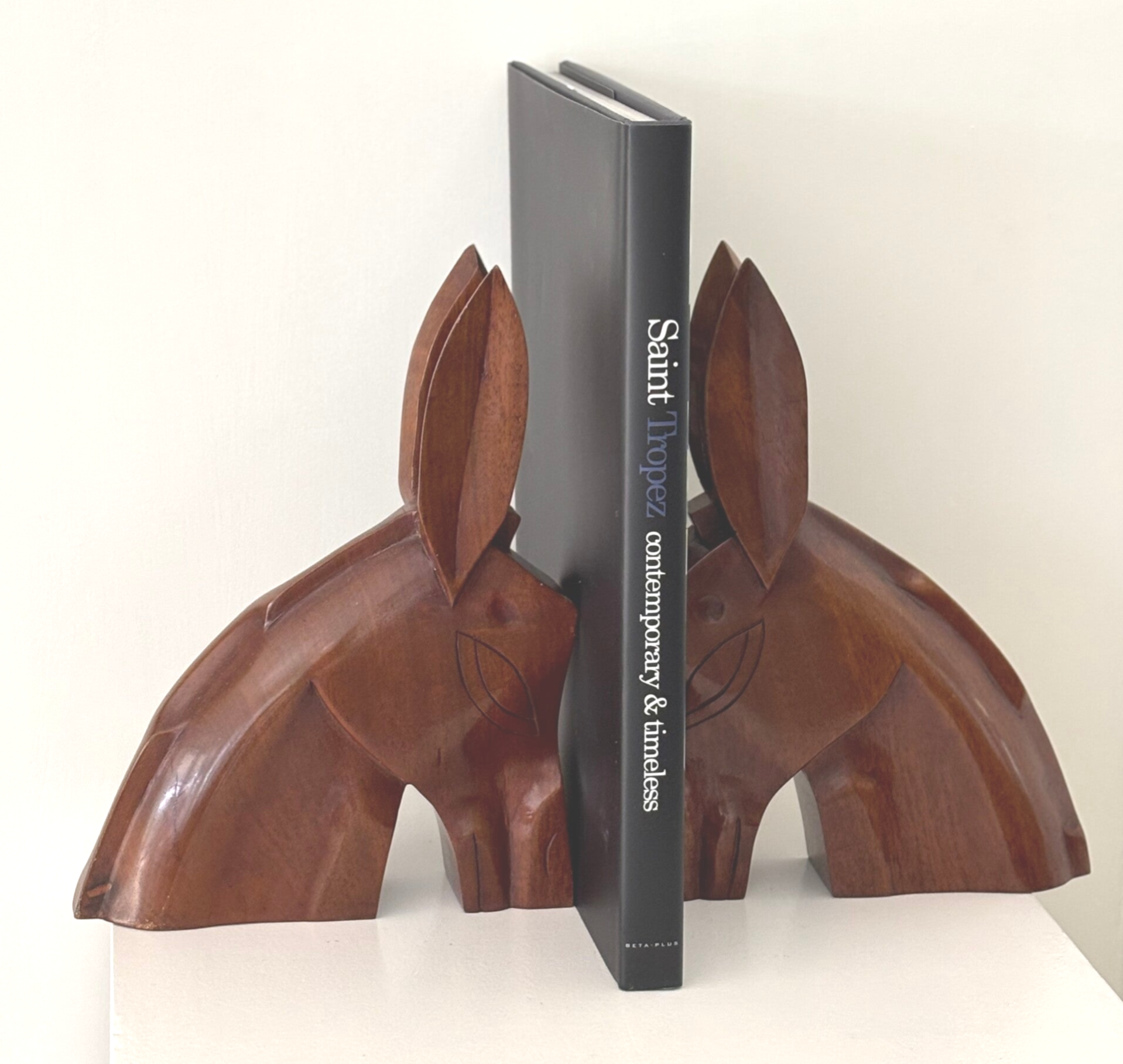Houten boekensteunen XL - Wooden bookends XL