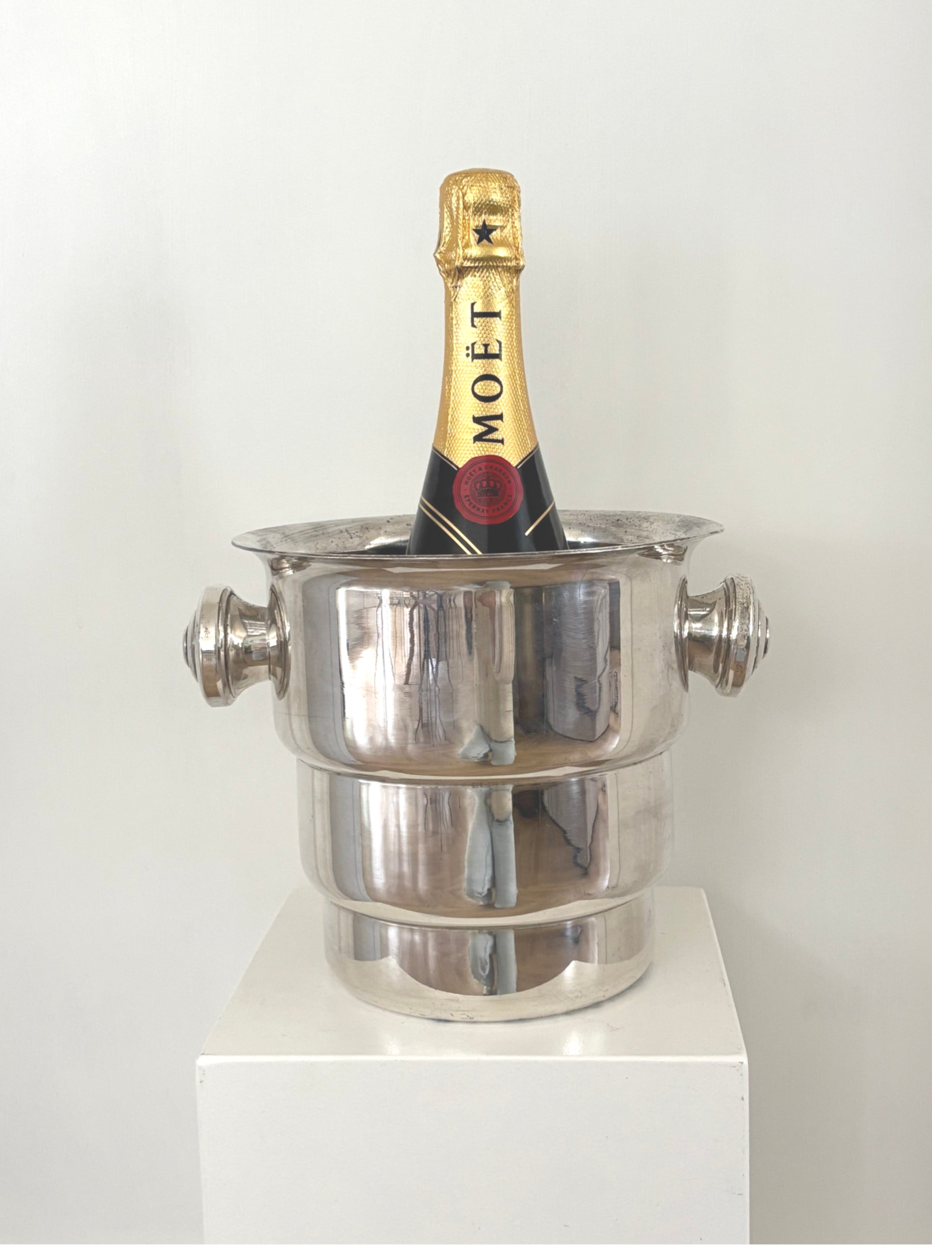 Verzilverde Champagnekoeler - Silver-plated Champagne cooler