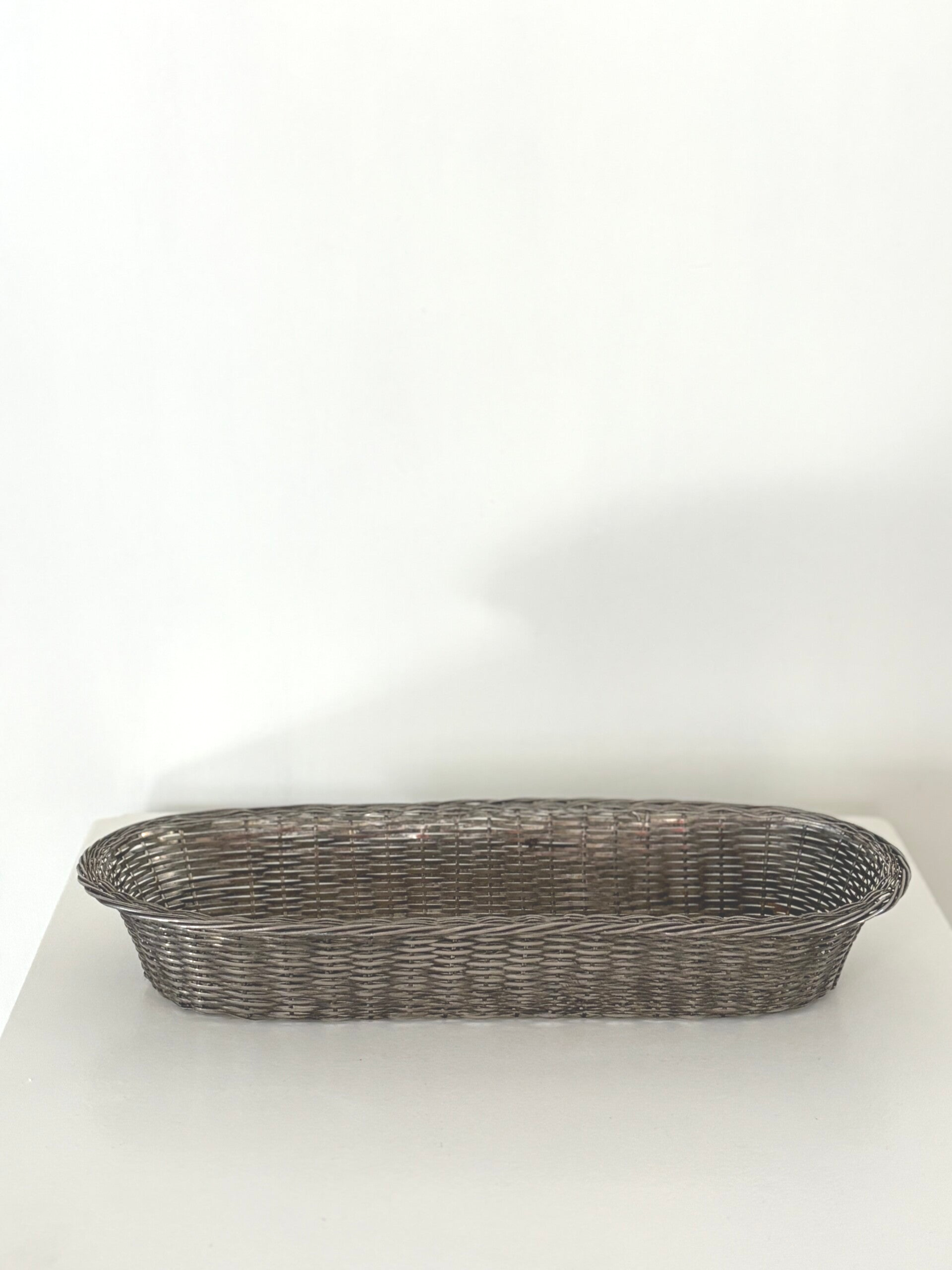 Verzilverde Franse broodmand - Silver-plated French bread basket