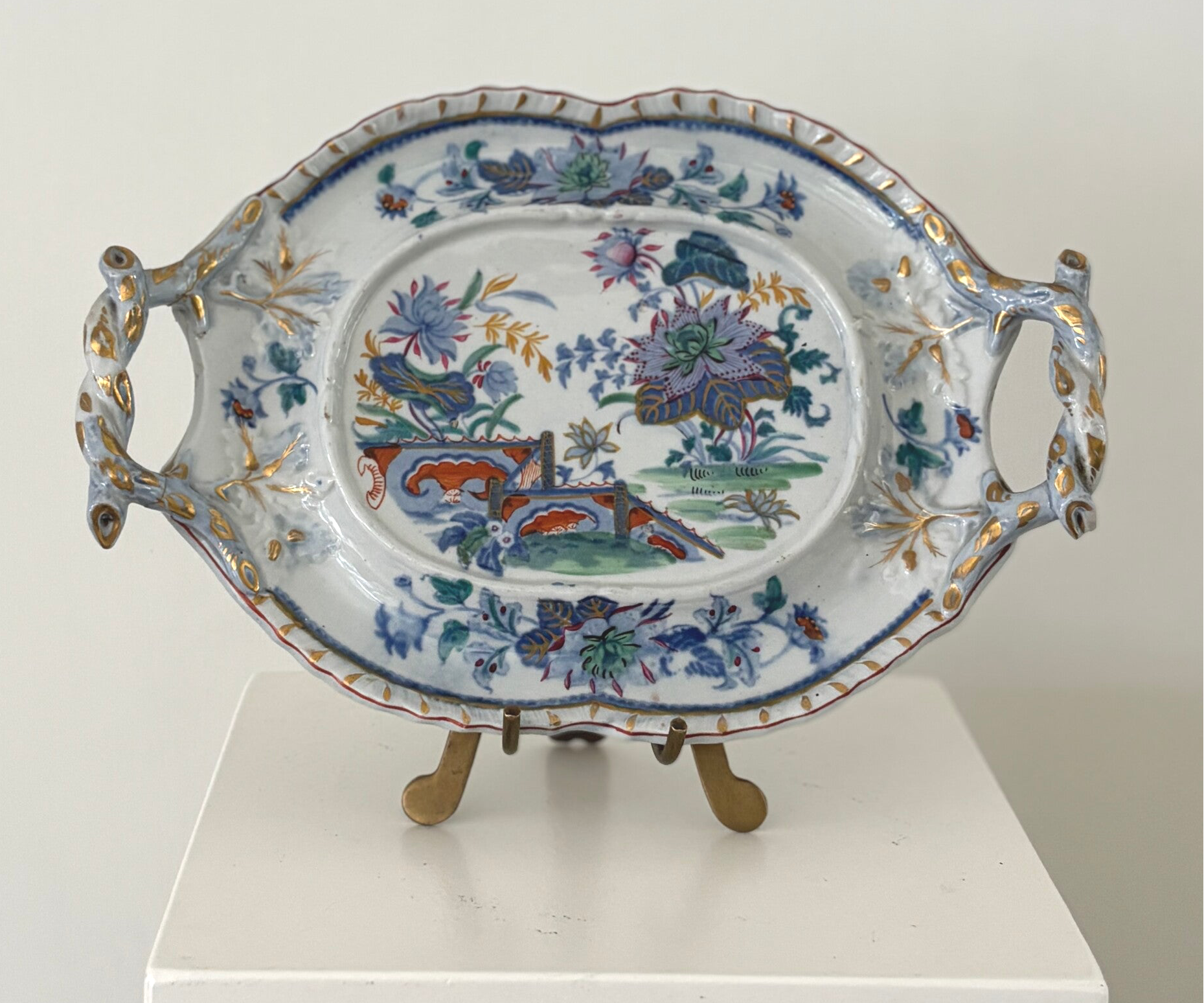 Handbeschilderd schaaltje ‘Stone China’ - Hand-painted ‘Stone China’ dish