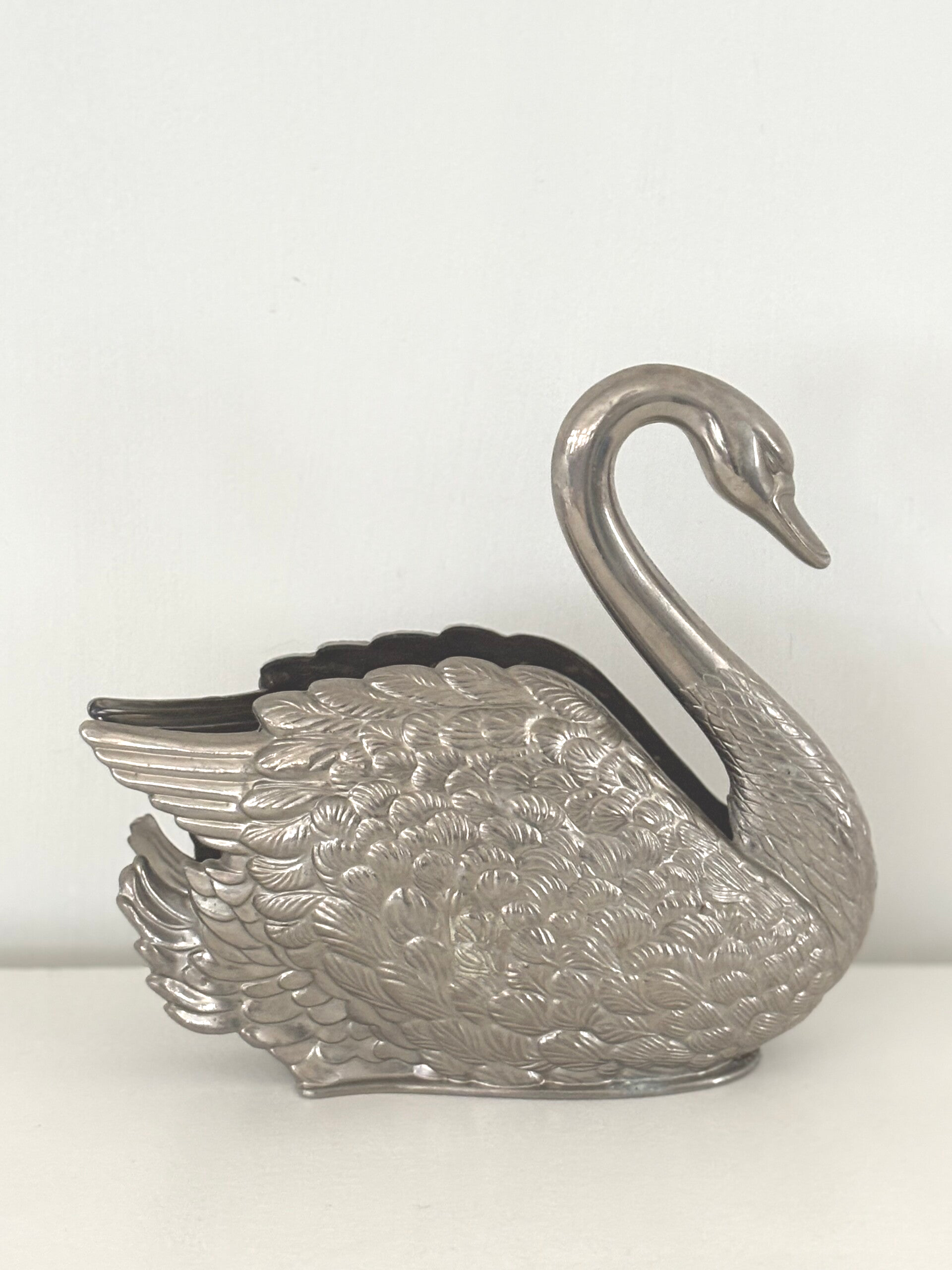 Verzilverde servethouder - Silver-plated napkin holder