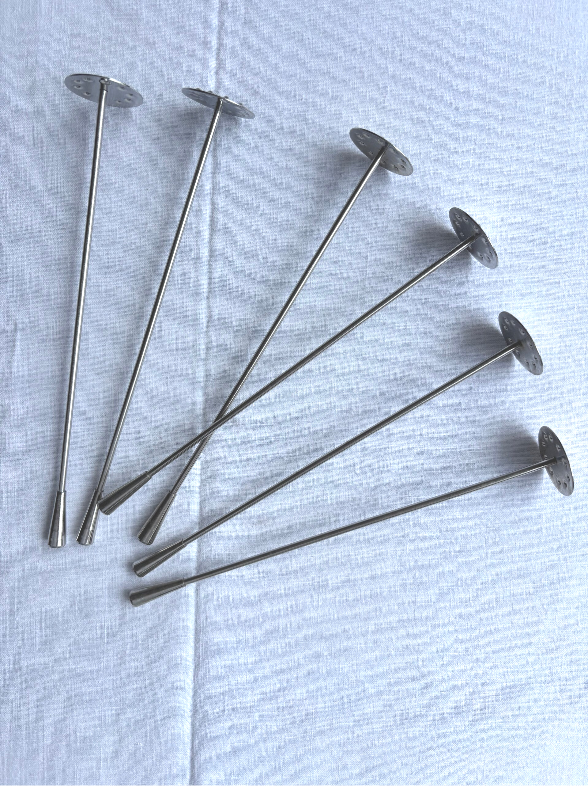 6 RVS design cocktailstampers - 6 stainless steel cocktail muddlers