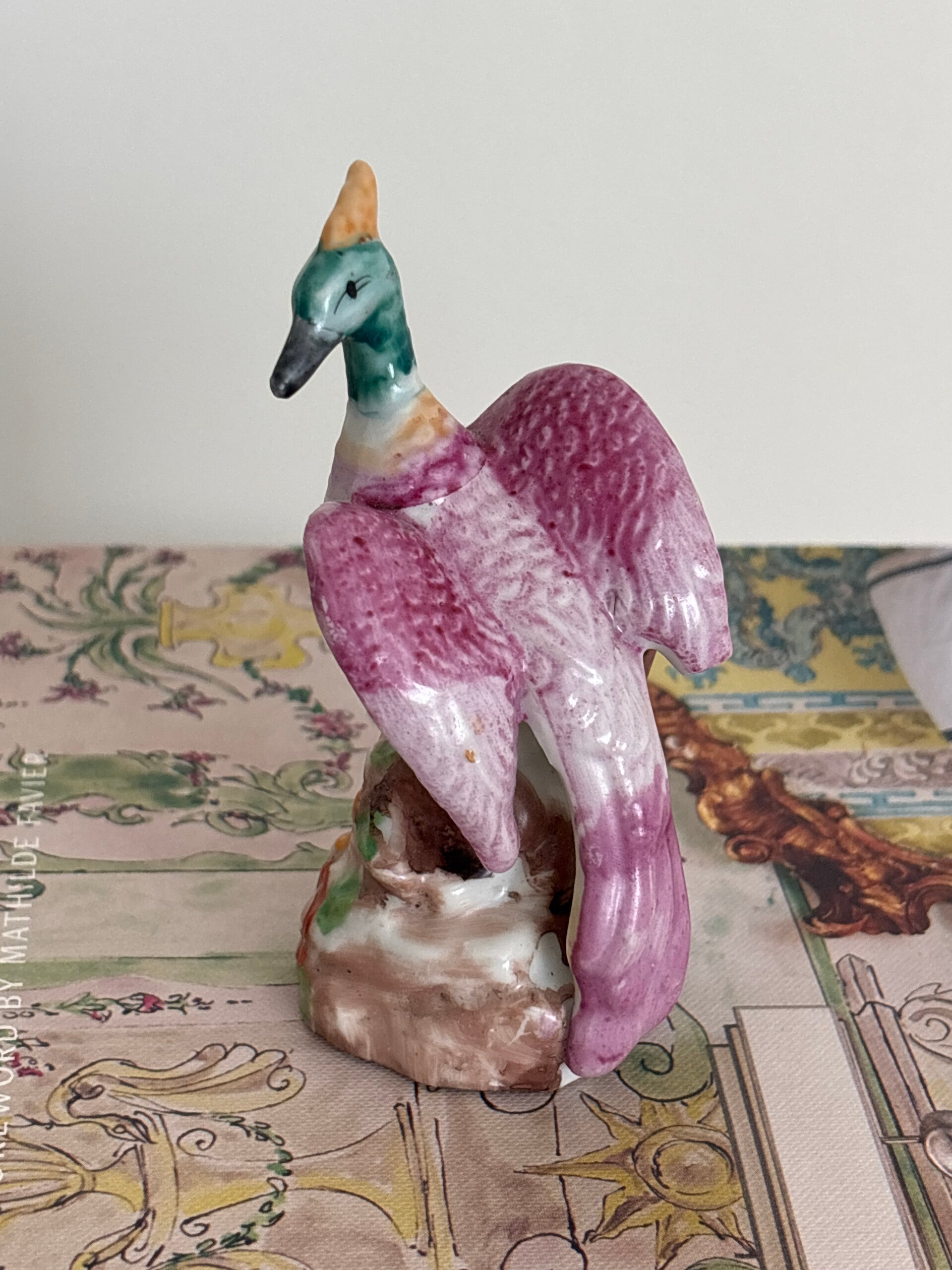 Kleurrijk fazanten beeldje - Colorful pheasant figurine