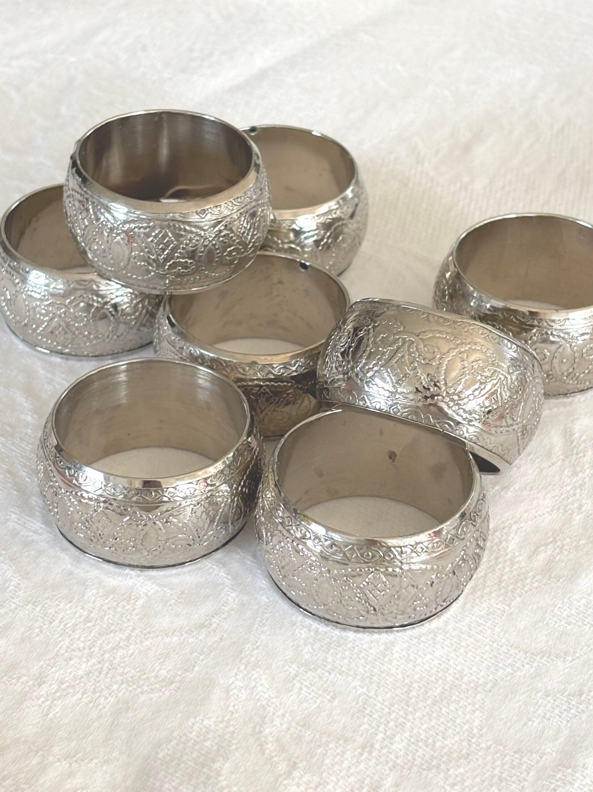 Set van 6 servetringen - Set of 6 napkin rings