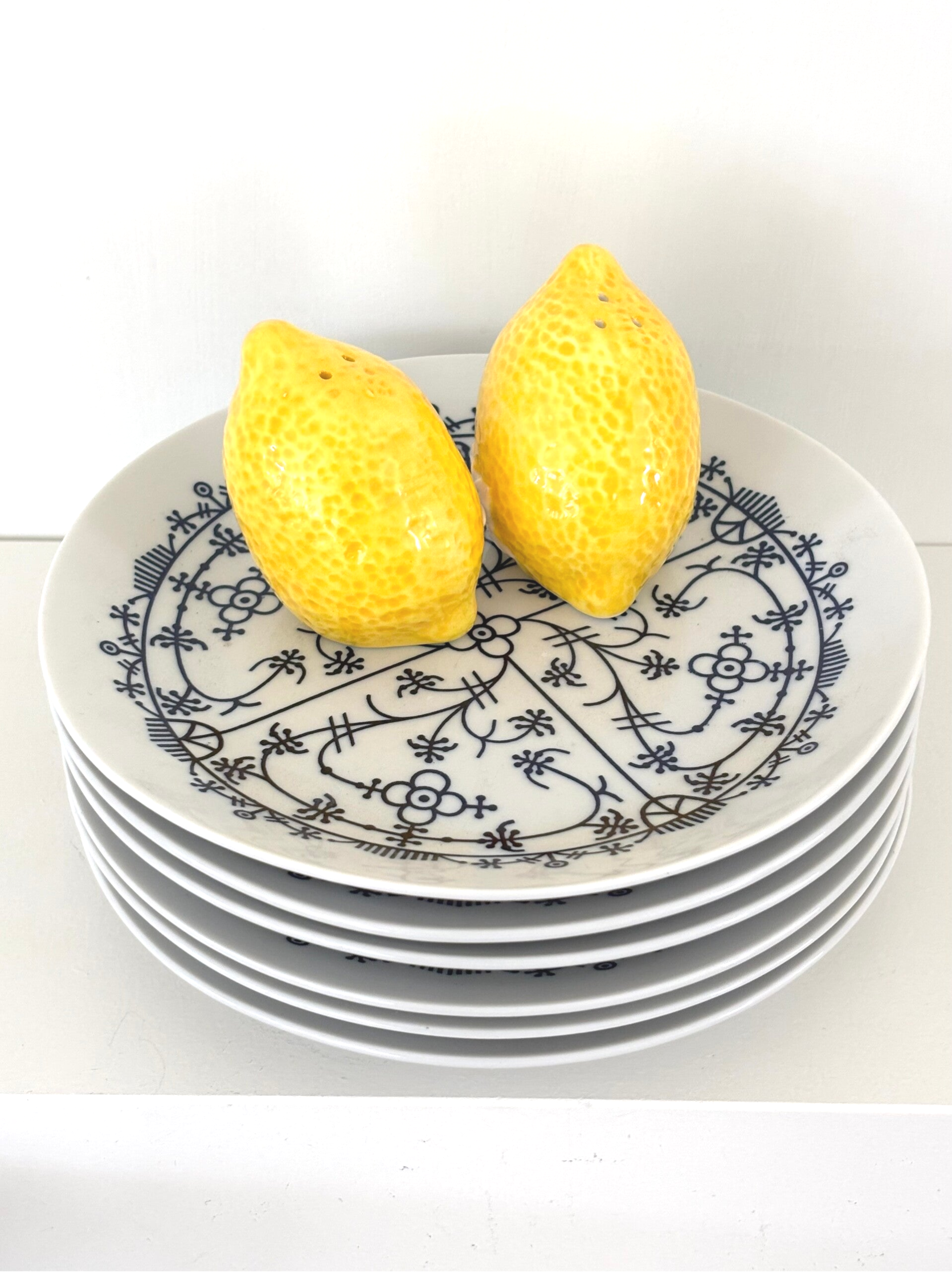 6 Gebaksbordjes - 6 Dessert plates