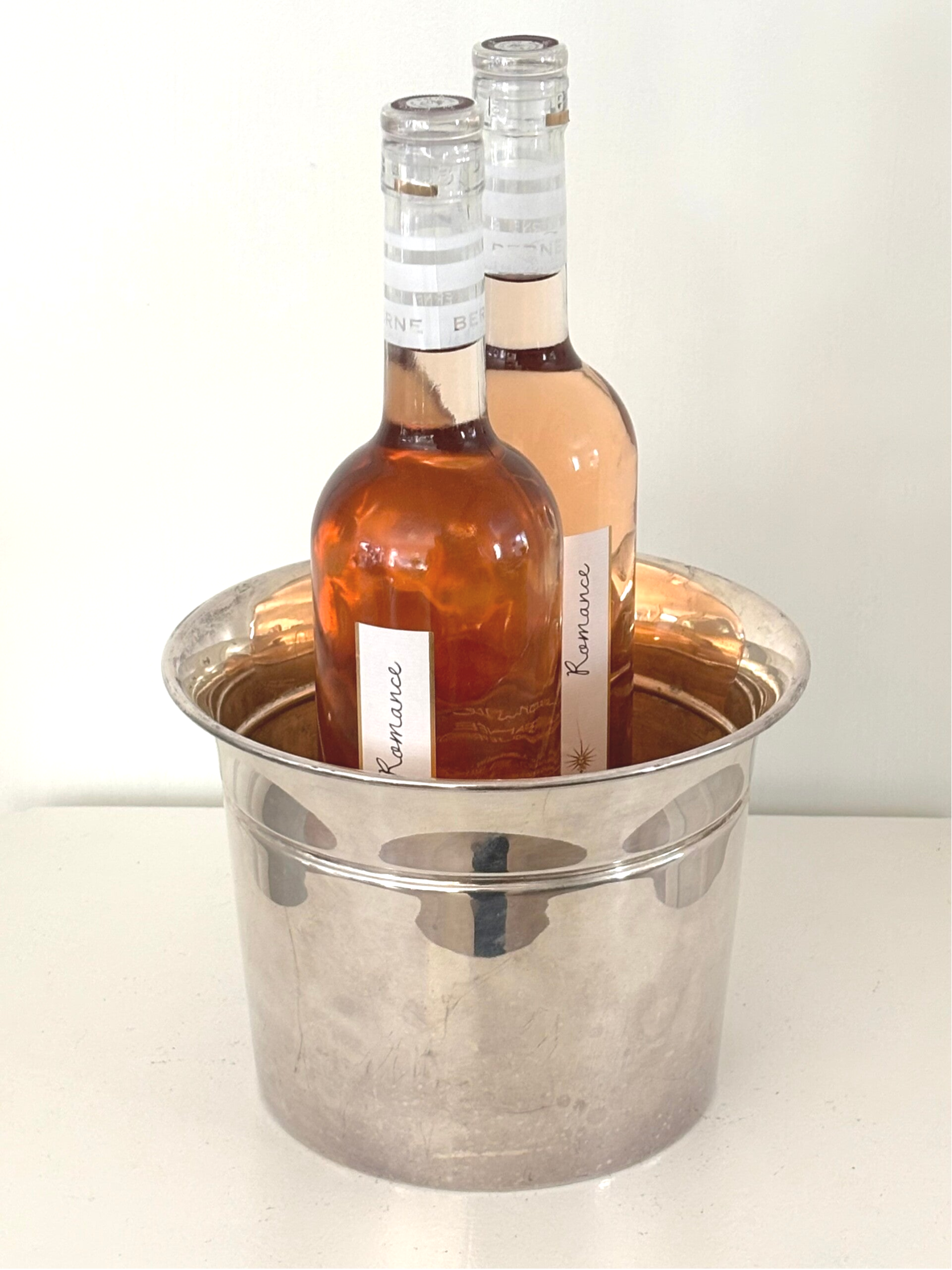 Verzilverde wijn/Champagnekoeler - Silver-plated wine/Champagne cooler