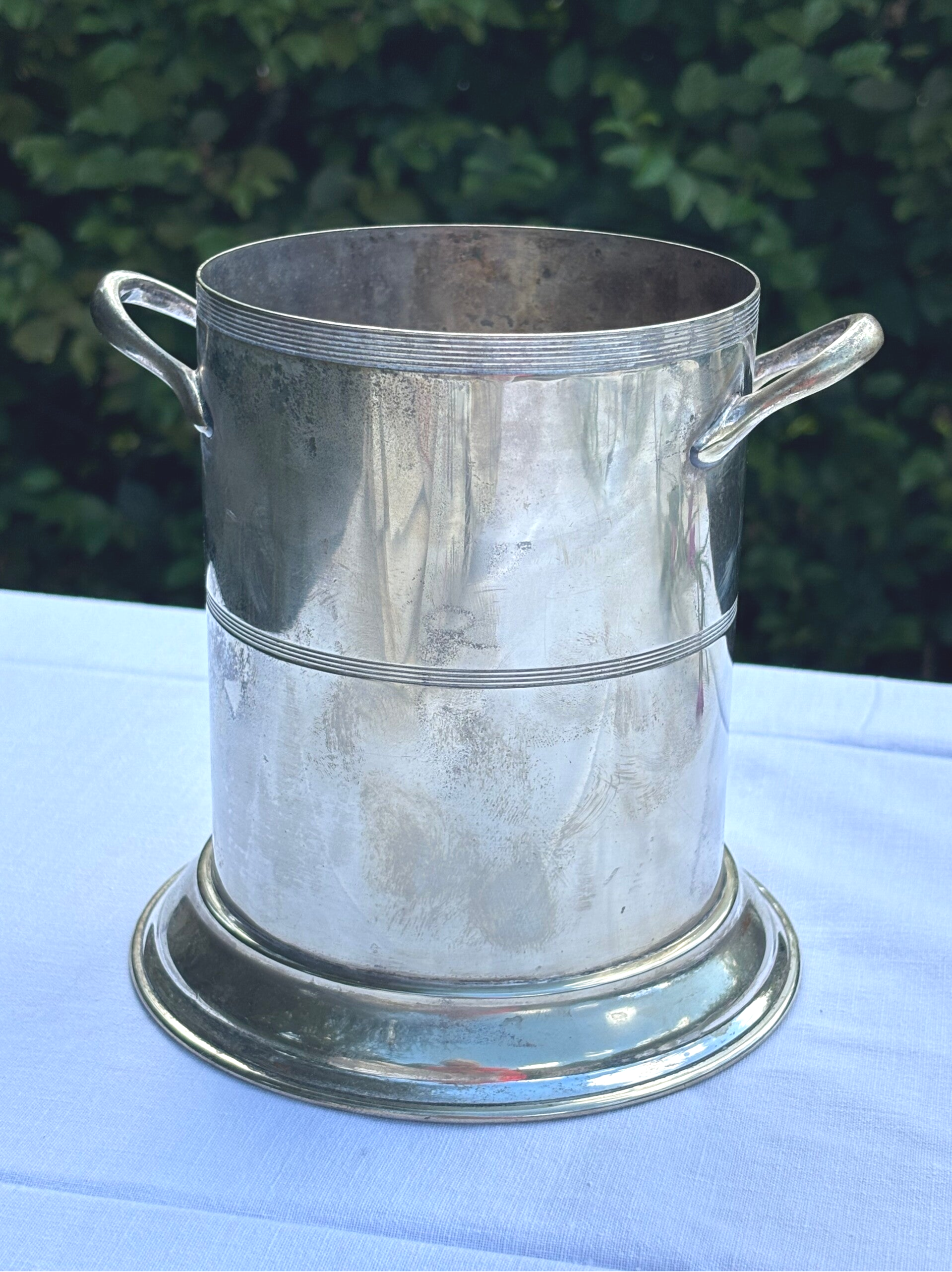 Verzilverde Champagnekoeler - Silver-plated Champagne cooler