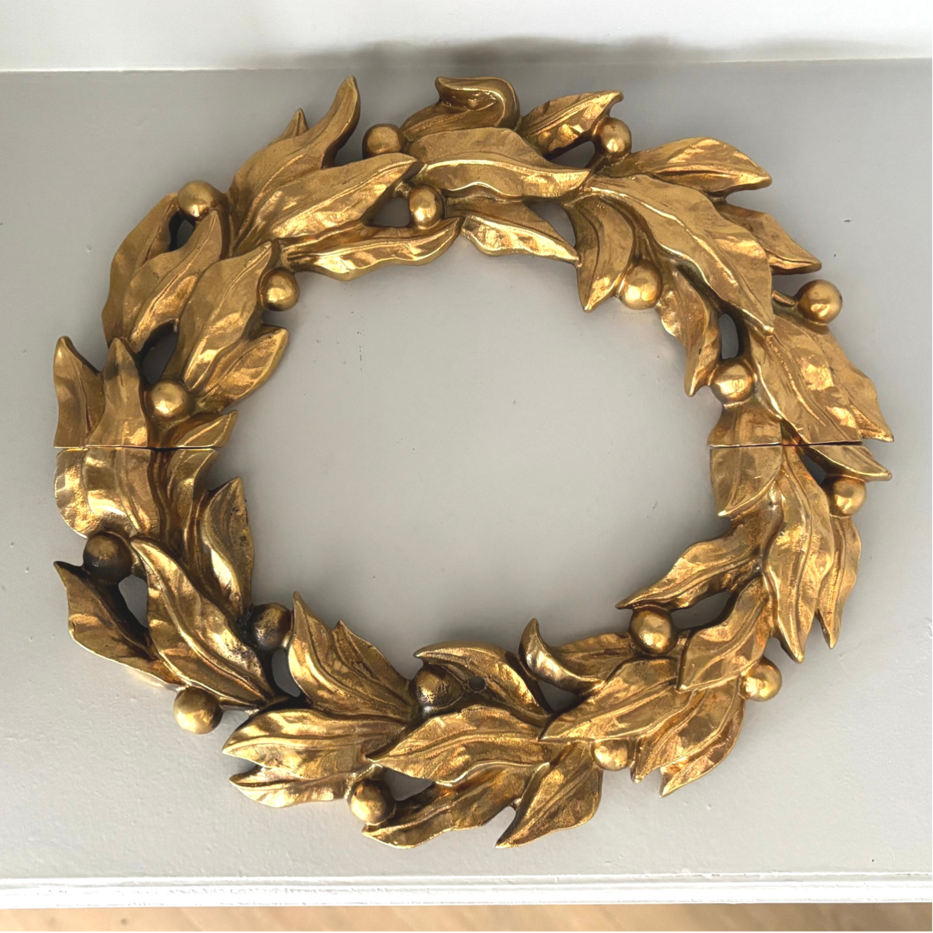 Stijlvolle metalen krans - Elegant cast metal wreath