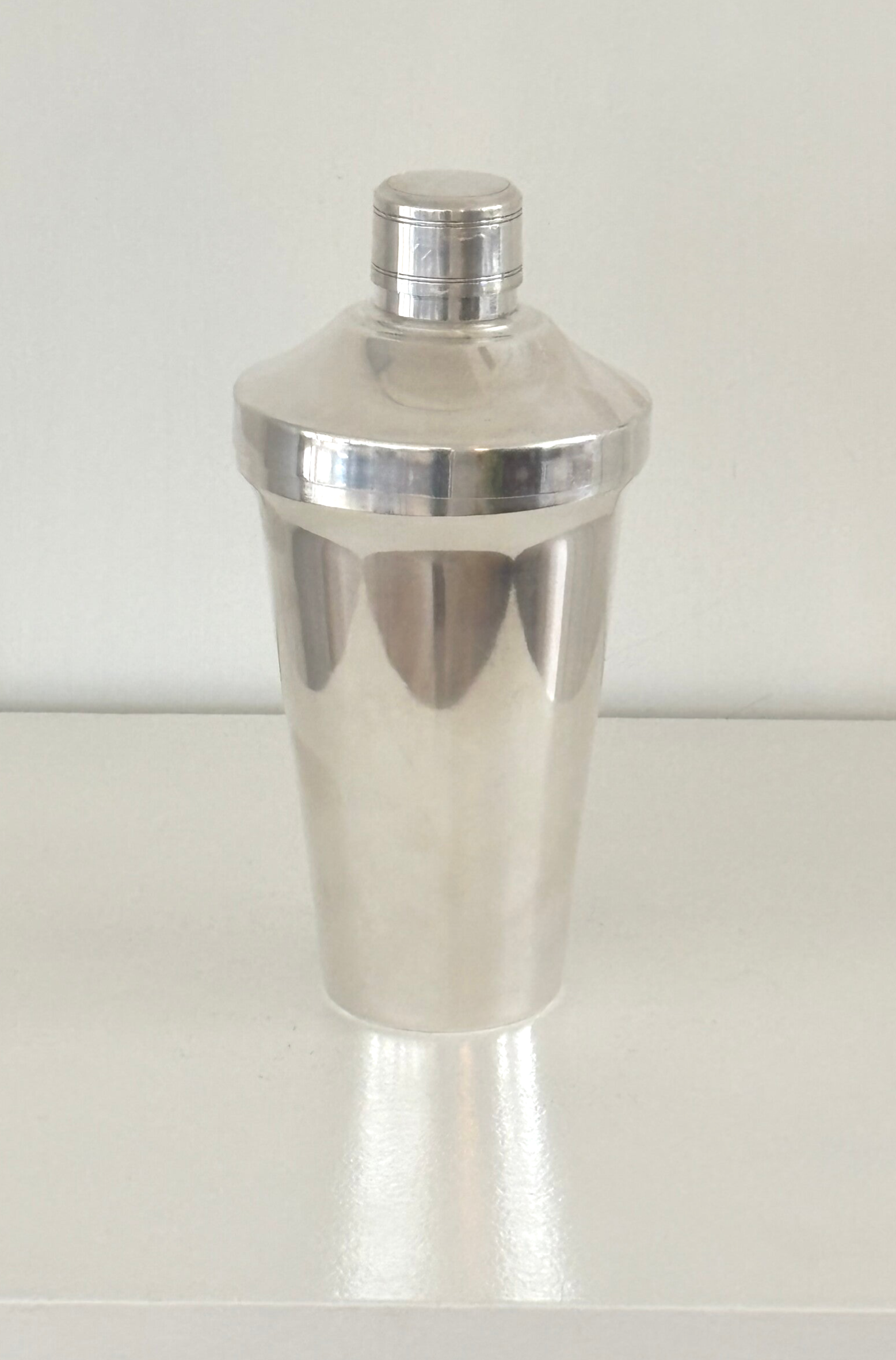 Antieke verzilverde cocktailshaker - Antique silver-plated cocktail shaker