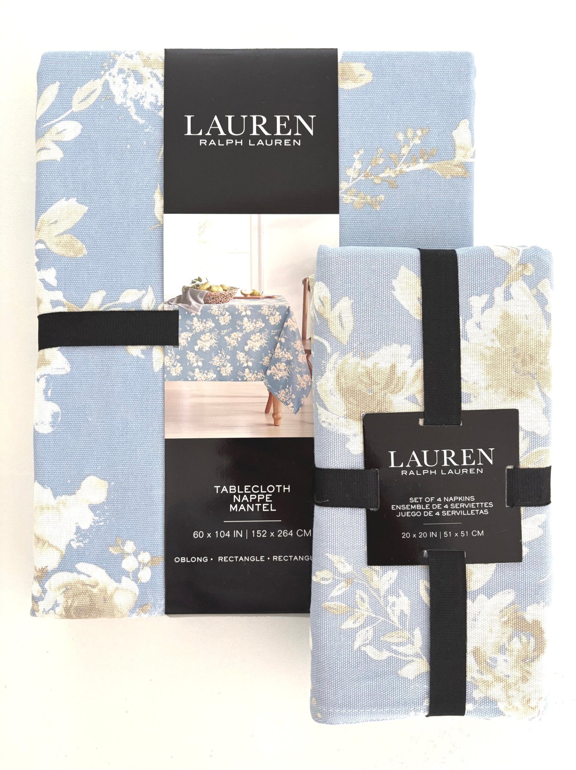 Tafelkleed & 4 servetten Ralph Lauren - Tablecloth & 4 Napkins Ralph Lauren