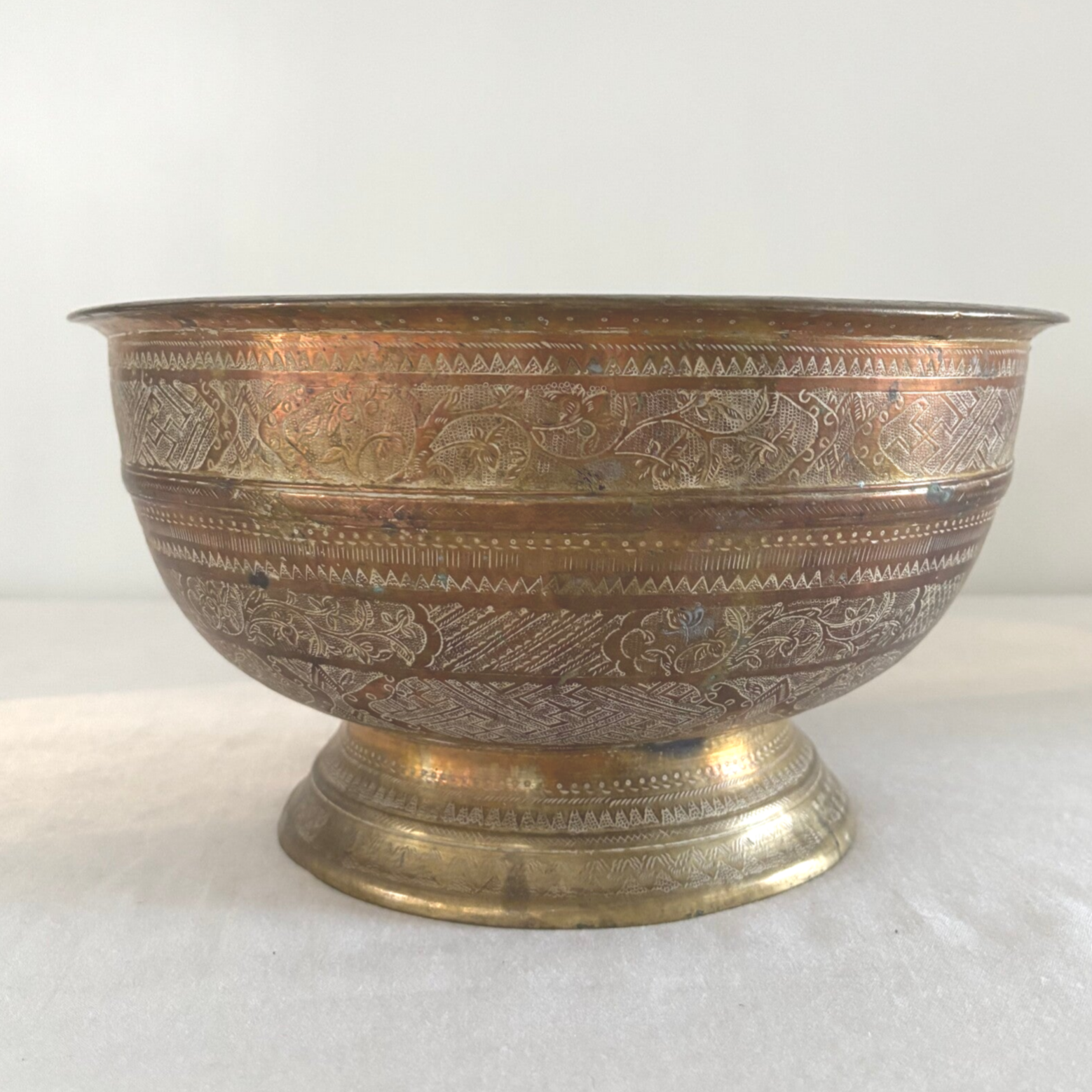 Messing offerschaal - Brass offering bowl