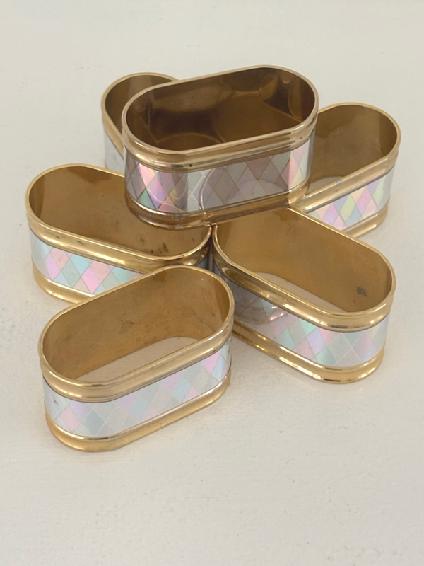 Set van 6 servetringen - Set of 6 napkin rings