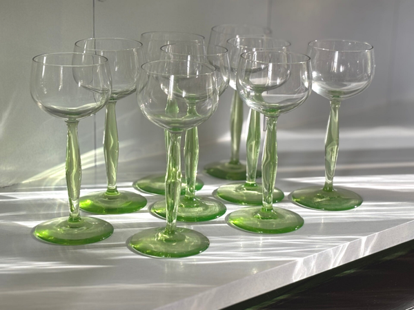 10 Antieke wijnglazen - 10 Antique wine glasses