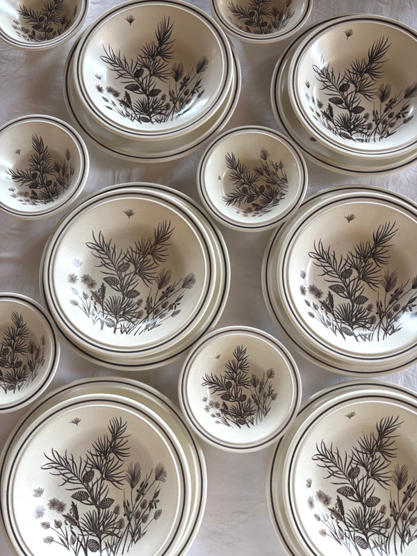 18-Delige serviesset 'PINEWOOD' van W.H. Grindley Co. - 18-Piece 'PINEWOOD' dinnerware set by W.H. Grindley Co.