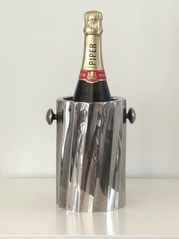 Verzilverde champagnekoeler - Silver-plated champagne cooler