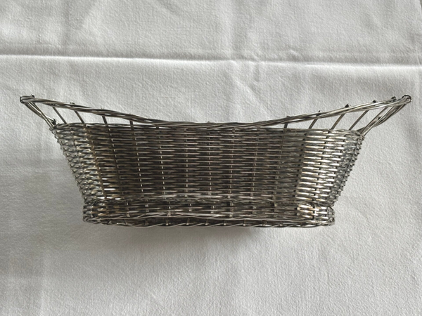 Verzilverde Franse broodmand - Silver-plated French bread basket