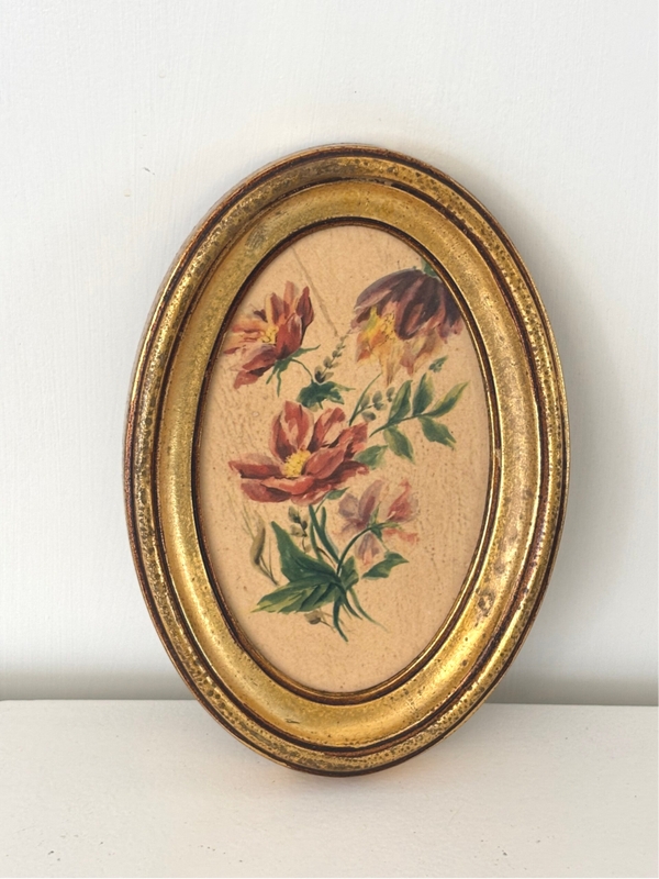 Klein ovaal schilderijtje- Small oval painting