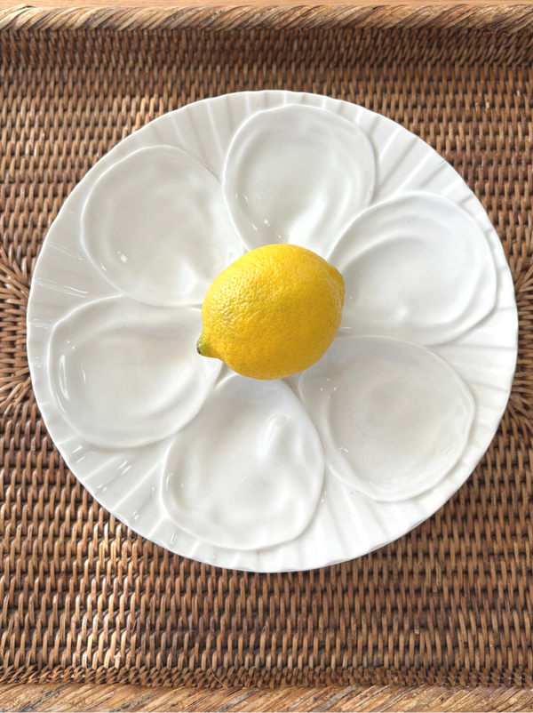 6 Oesterborden Pillivuyt - 6 Oyster plates by Pillivuyt