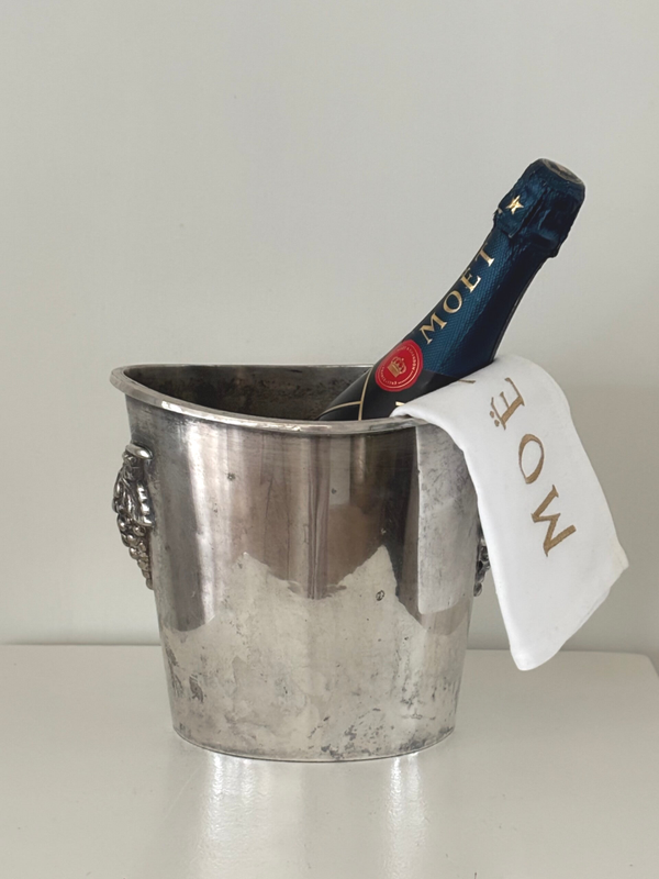 Verzilverde champagnekoeler - Silver-plated champagne cooler