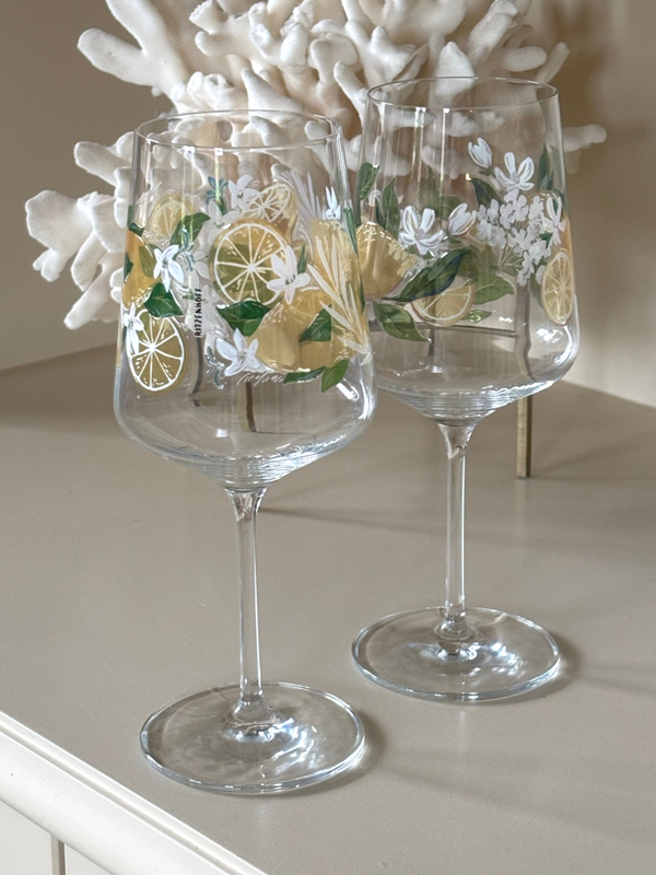 Set van 2 zomerse glazen - Set of 2 summer glasses