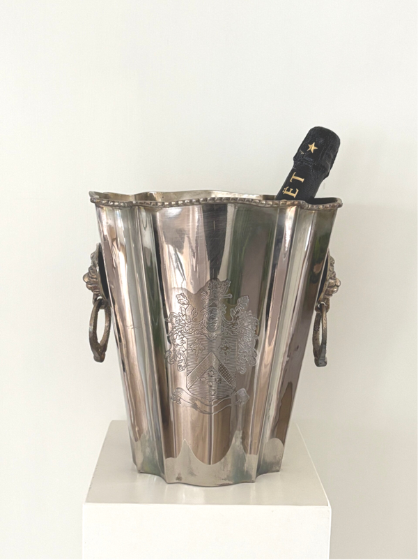 Verzilverde Champagnekoeler - Silver-plated champagne cooler
