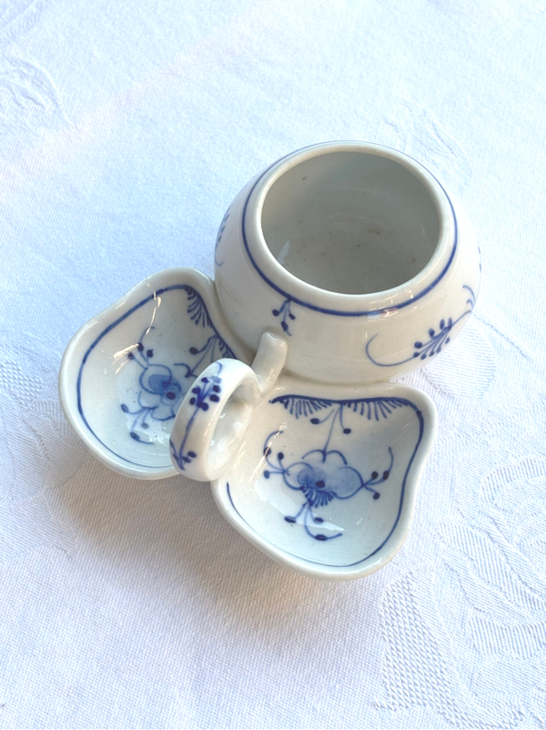 Menagesetje Blauw saks - Blue saks condiment set