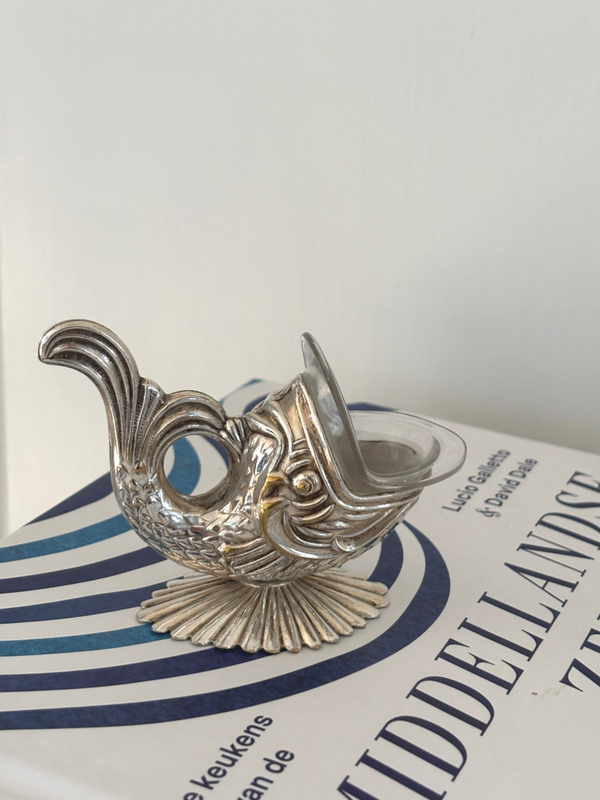 Verzilverde cocktailprikkerhouder - Silver-plated cocktail pick holder