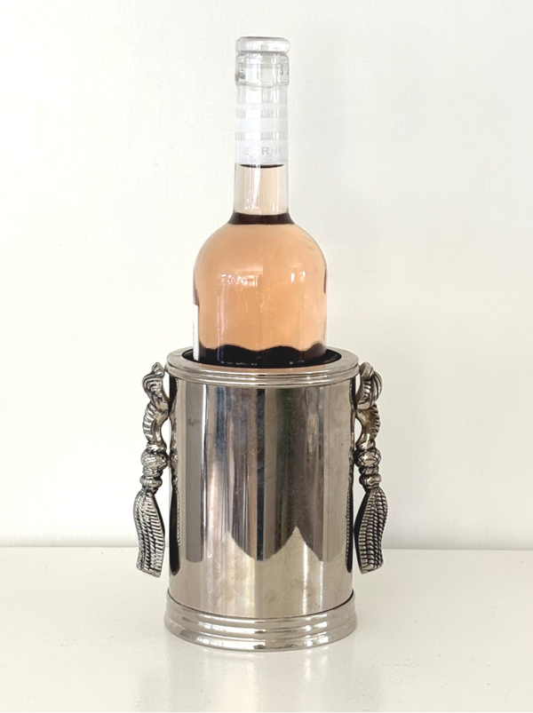 Verzilverde wijnkoeler - Silver-plated wine cooler