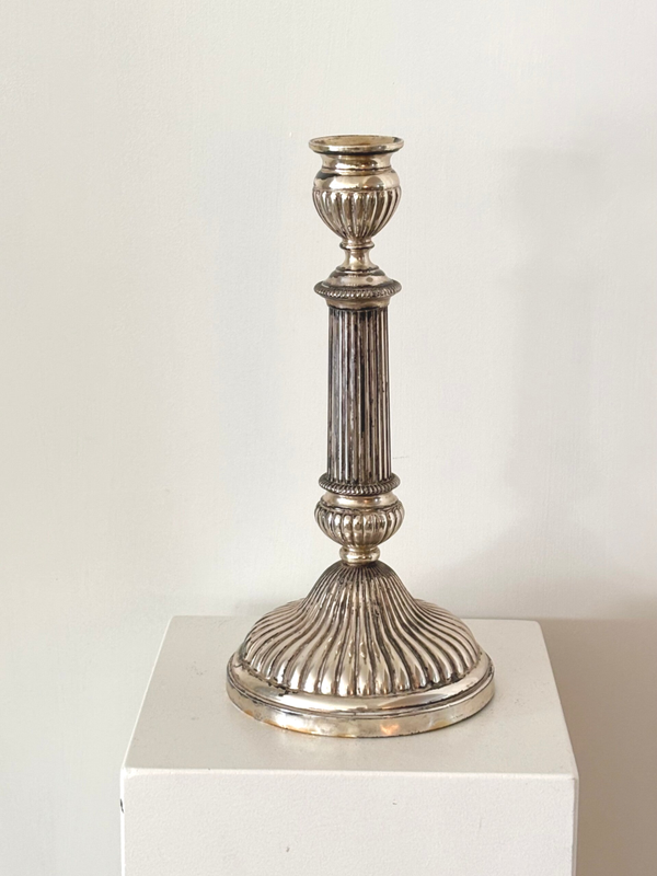 Verzilverde kandelaar - Silver-plated candlestick