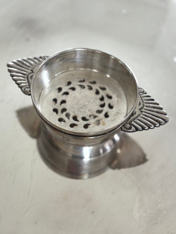 Antieke verzilverde boterkoeler - Antique silver-plated butter cooler