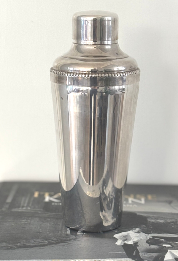Antieke verzilverde cocktailshaker - Antique silver-plated cocktail shaker