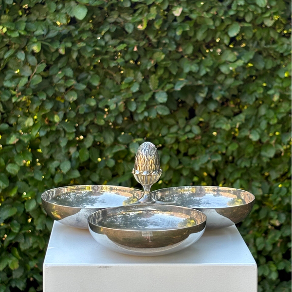 Prachtige verzilverde hapjesschaal - Beautiful silver-plated serving dish