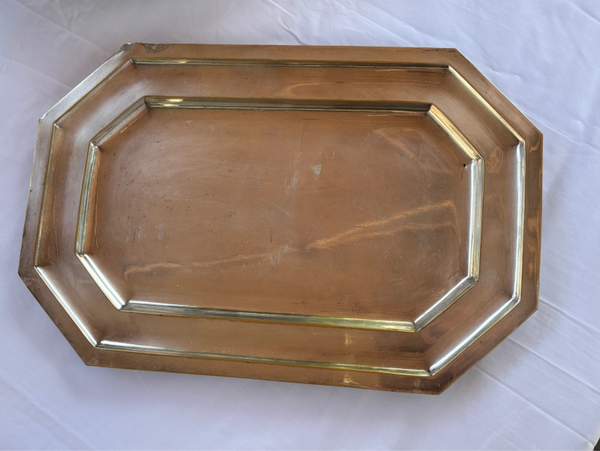 Klassiek Frans verzilverd dienblad - Classic French silver-plated serving tray