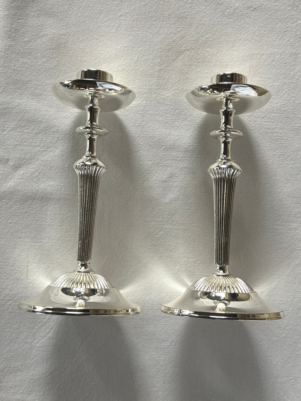 Set verzilverde kandelaren - Set of silver-plated candlesticks