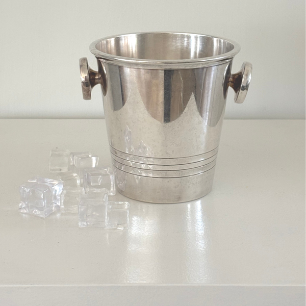 Antieke verzilverde ijskoeler ‘Le Chardon’ France - Antique silver-plated ice cooler ‘Le Chardon’ France