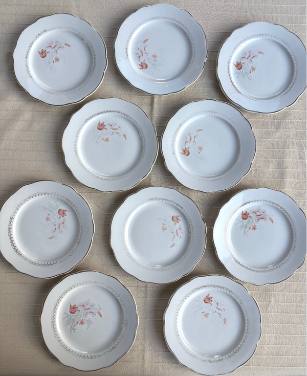 10 Bordjes ‘Harlem’ Luneville France - 10 Plates ‘Harlem’ Luneville France