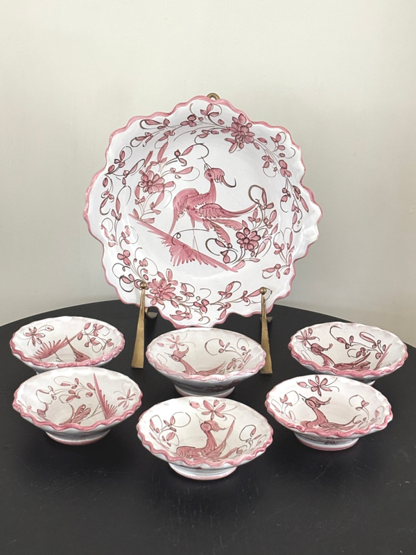 7 Handgemaakte schalen van Duran Thomas - 7 Handmade bowls by Duran Thomas