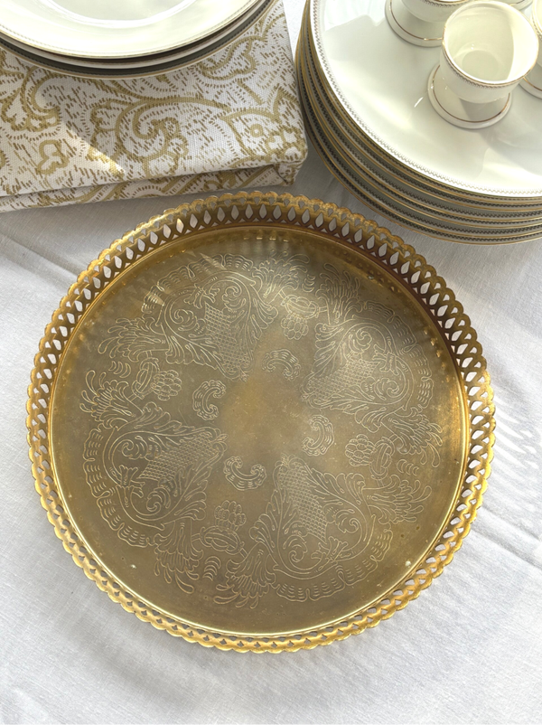 24-Karaat verguld dienblaadje - 24-Carat gold-plated tray