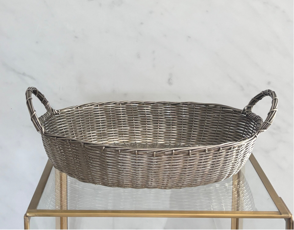 Elegante verzilverde broodmand - Elegant silver-plated bread basket